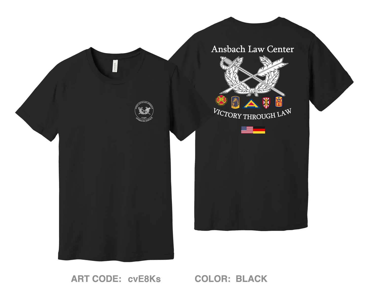 Ansbach Law Center Comfort Unisex Cotton SS Tee - cvE8Ks
