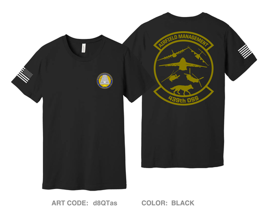 KCEF 439TH AIRFIELD MANAGEMENT Comfort Unisex Cotton SS Tee - d8QTas