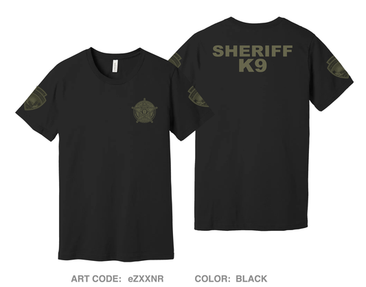 Washington County Sheriffs Office Maine K9 Comfort Unisex Cotton SS Tee - eZXXNR