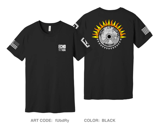 Echo Co, 1-7 ADA Comfort Unisex Cotton SS Tee - fUbdRy