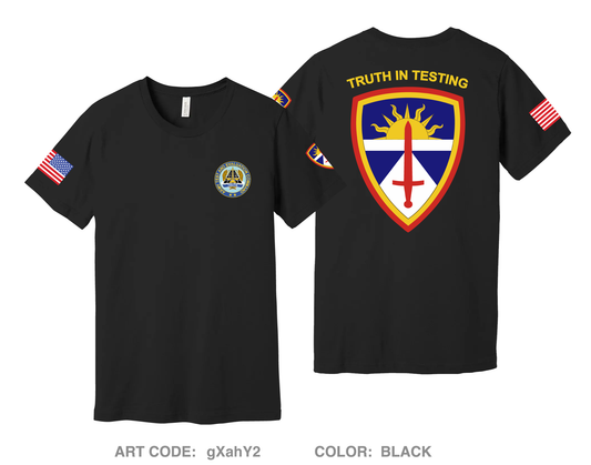 Army Test and Evaluation Command Comfort Unisex Cotton SS Tee - gXahY2