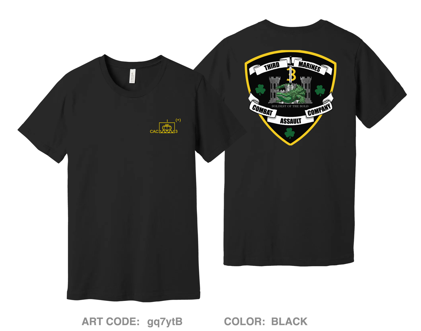 Combat Assault Company Comfort Unisex Cotton SS Tee - gq7ytB