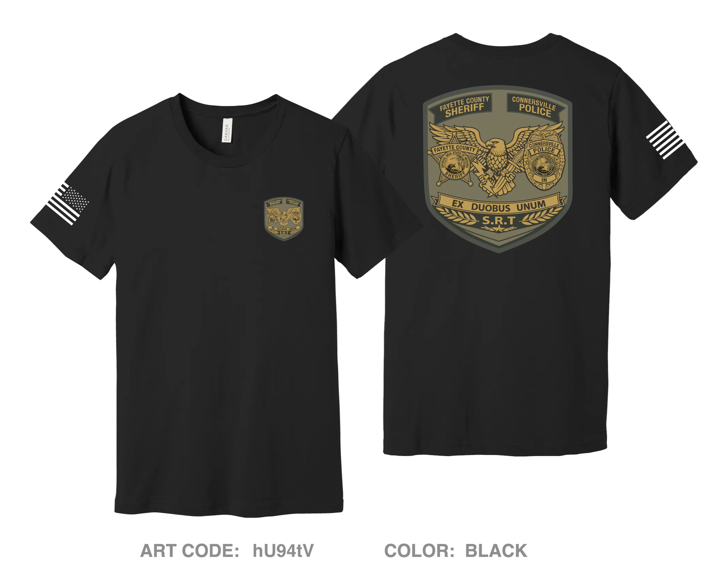 Connersville SWAT Comfort Unisex Cotton SS Tee - hU94tV