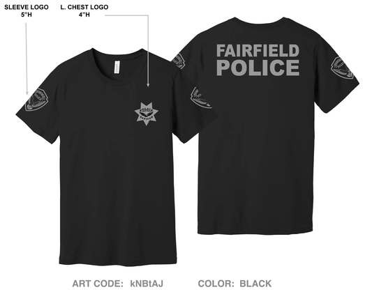 Fairfield Police K9 Unit Comfort Unisex Cotton SS Tee - kNBtAJ