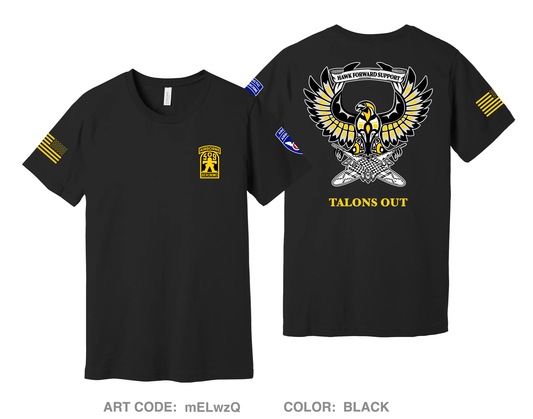 Hawk 3-509th ABN IN Comfort Unisex Cotton SS Tee - mELwzQ