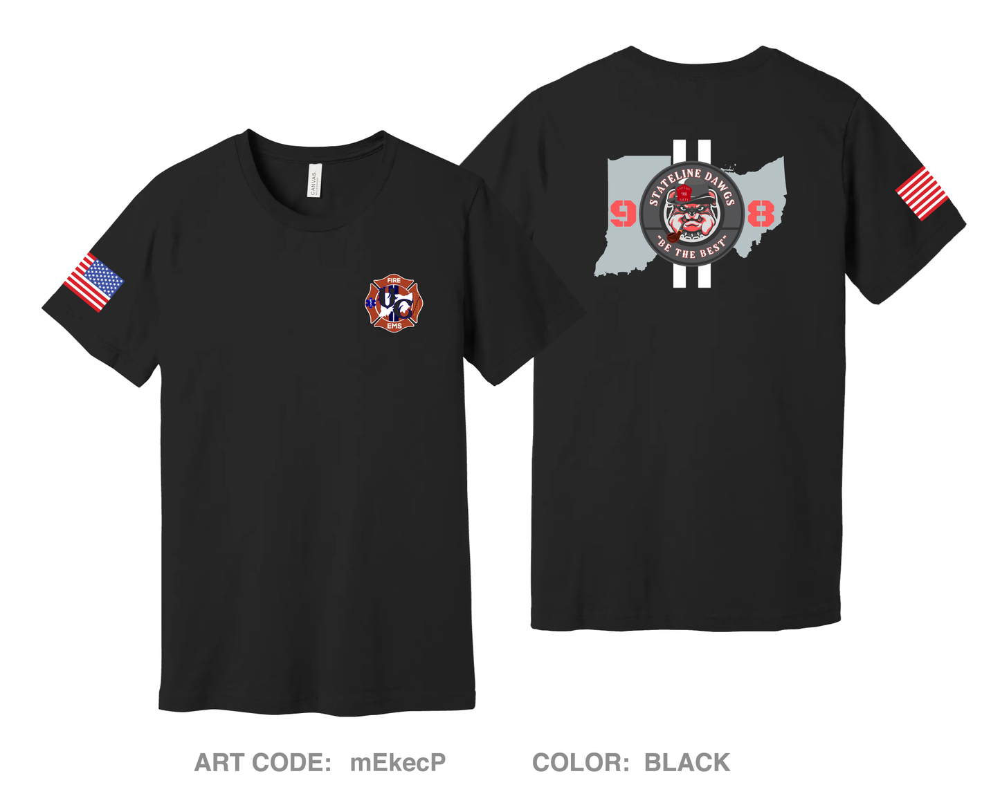 Union City Fire Comfort Unisex Cotton SS Tee - mEkecP