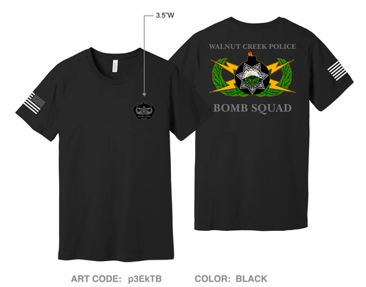 Walnut Creek Police Bomb Squad Comfort Unisex Cotton SS Tee - p3EkTB