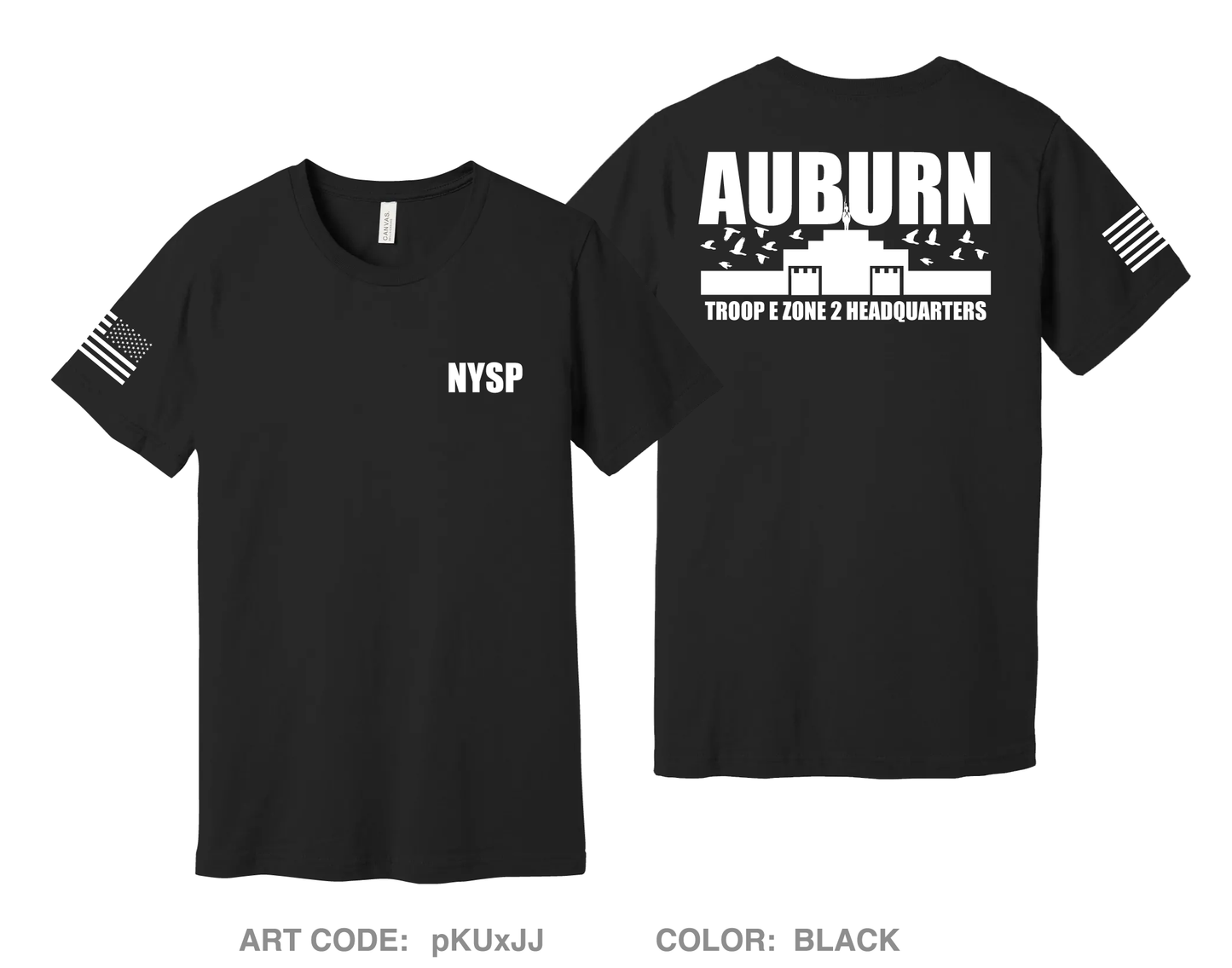 NYSP Auburn Comfort Unisex Cotton SS Tee - pKUxJJ