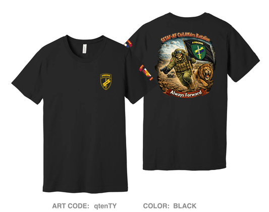 SETAF-AF Civil Affairs Battalion Comfort Unisex Cotton SS Tee - qtenTY