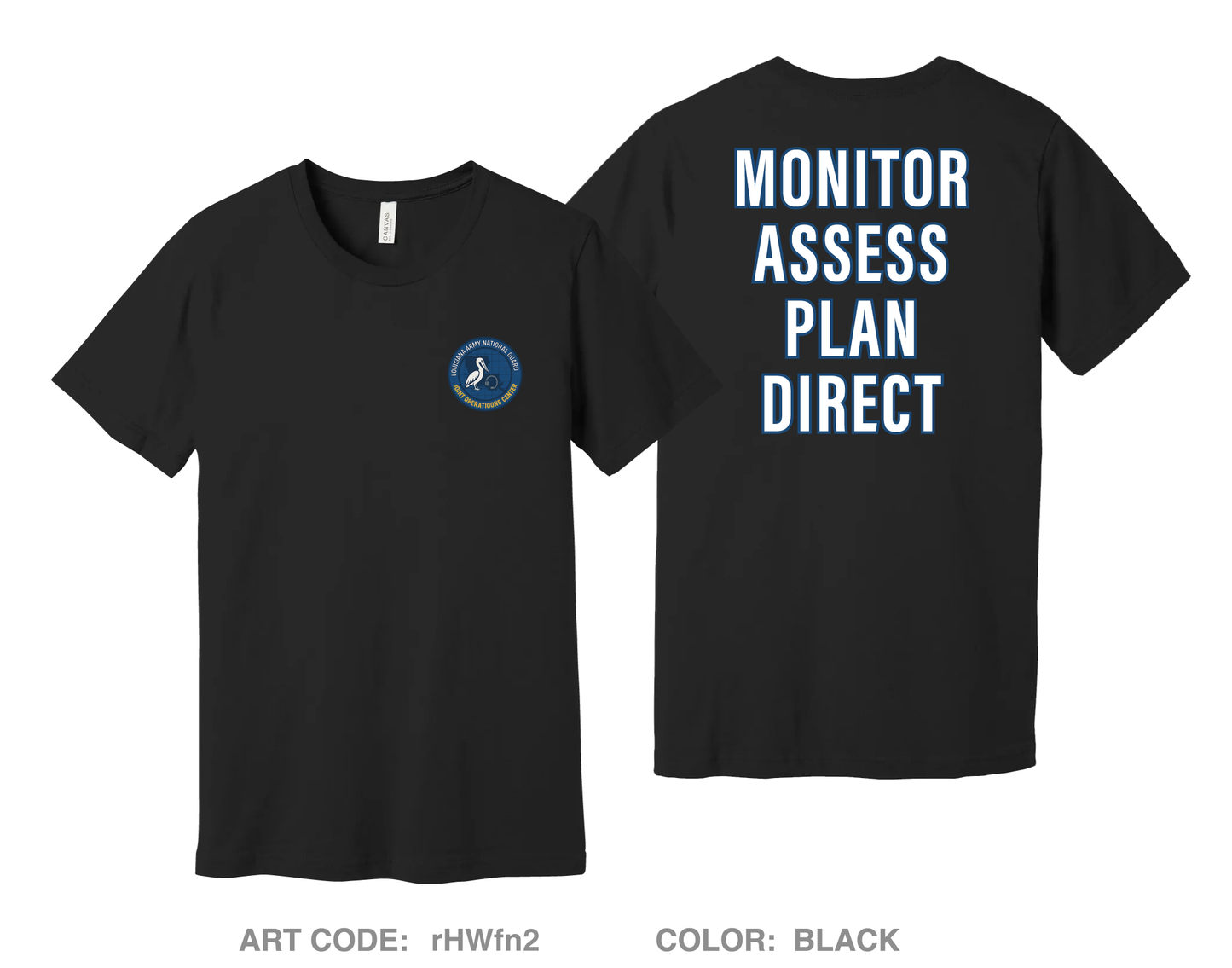 Joint Operations Center Comfort Unisex Cotton SS Tee - rHWfn2