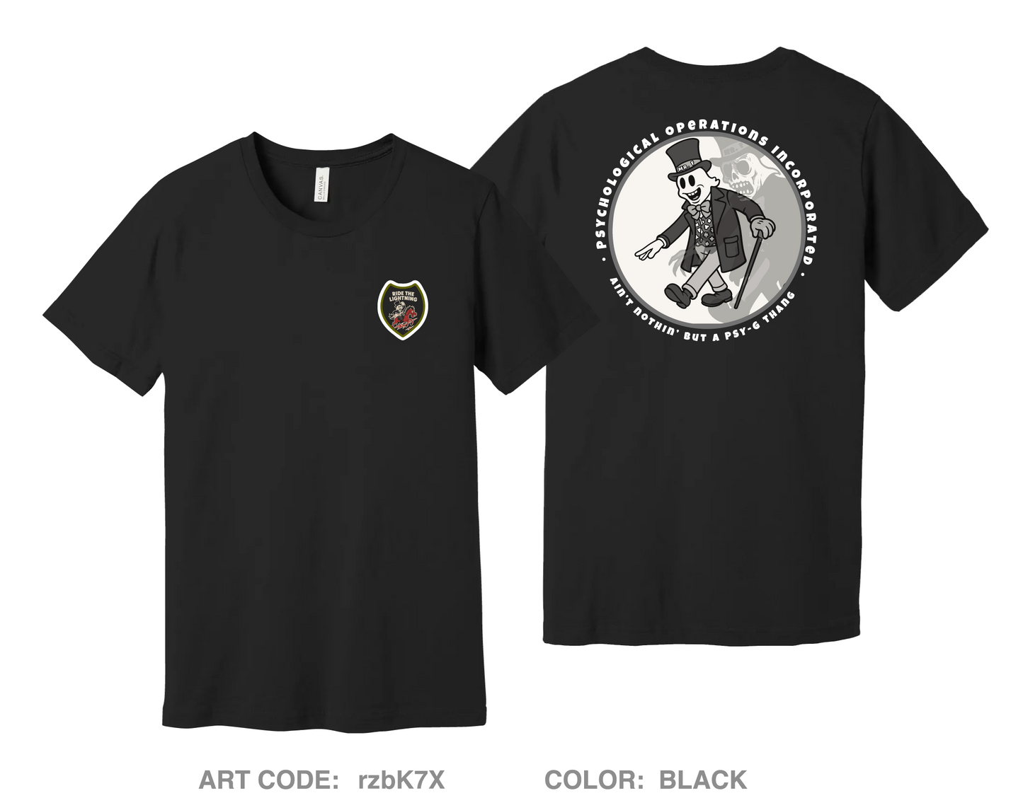 SOCAF PSYOP PDD Comfort Unisex Cotton SS Tee - rzbK7X