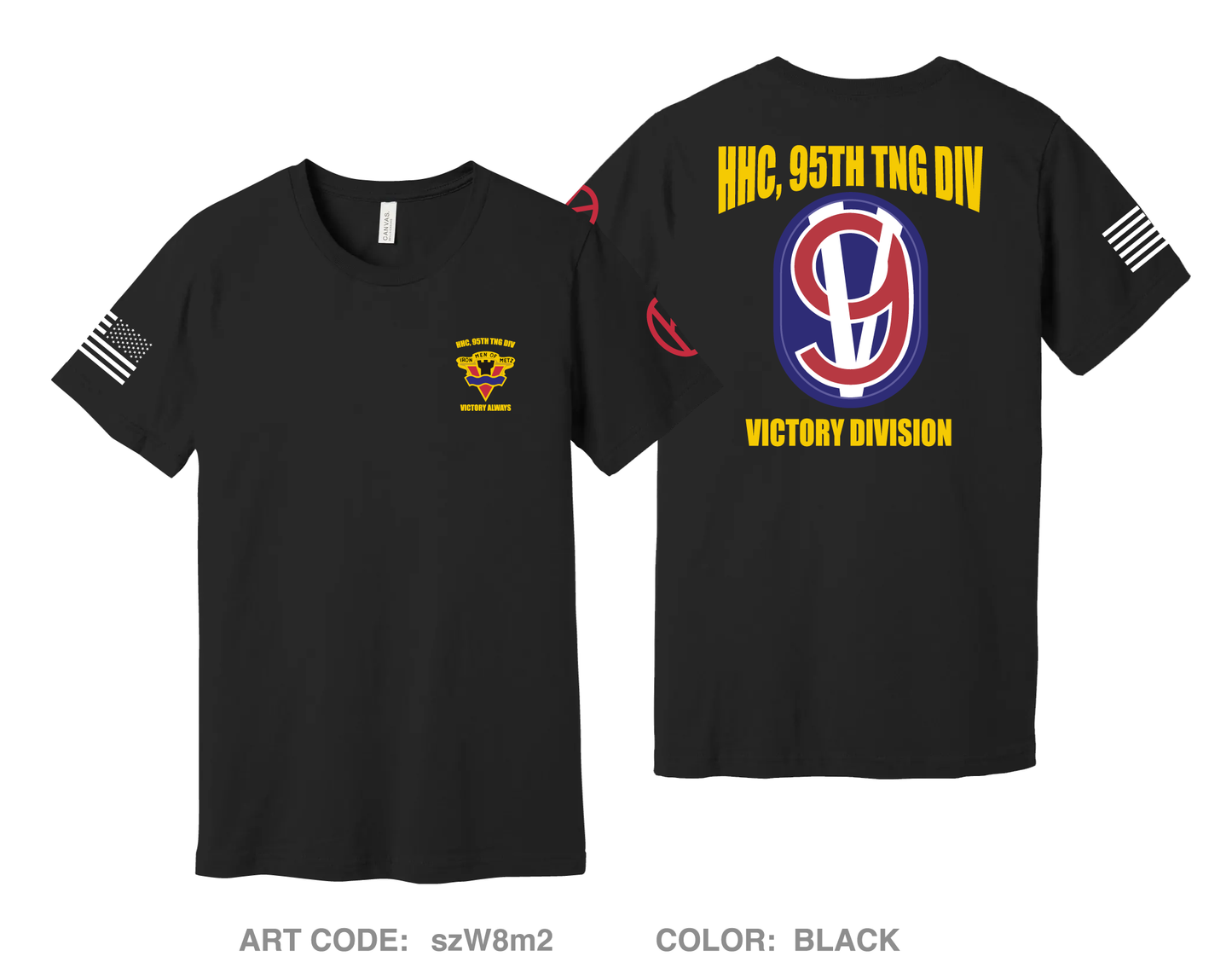 95TH TNG DIV, HHC Comfort Unisex Cotton SS Tee - szW8m2