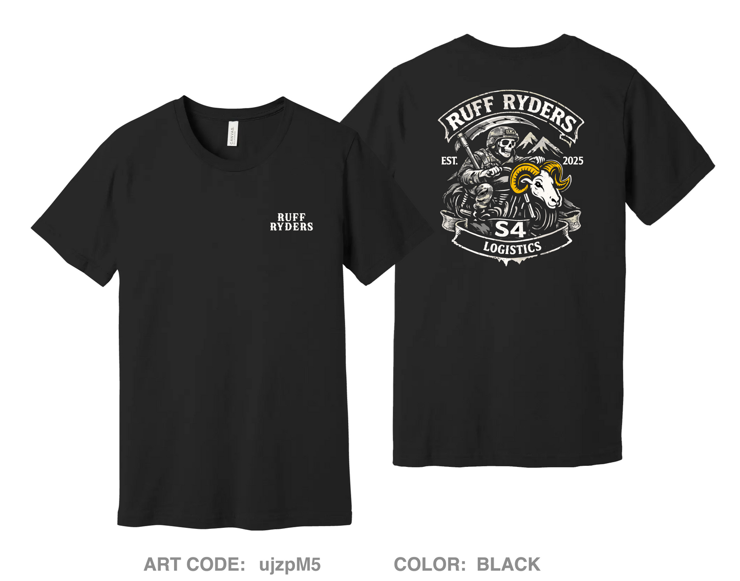 650 RSG S4 Ruff Ryders Comfort Unisex Cotton SS Tee - ujzpM5