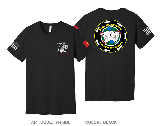 2nd Platoon Death Dealers A 5-5  Comfort Unisex Cotton SS Tee - w4jSDL