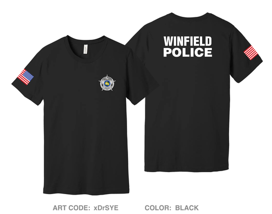 Winfield Police Department Comfort Unisex Cotton SS Tee - xDrSYE