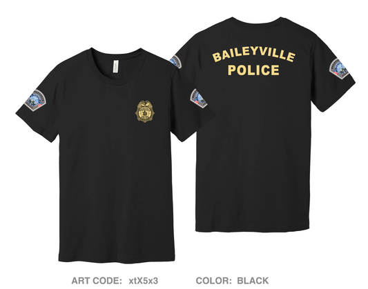 Baileyville Maine Police Department Comfort Unisex Cotton SS Tee - xtX5x3