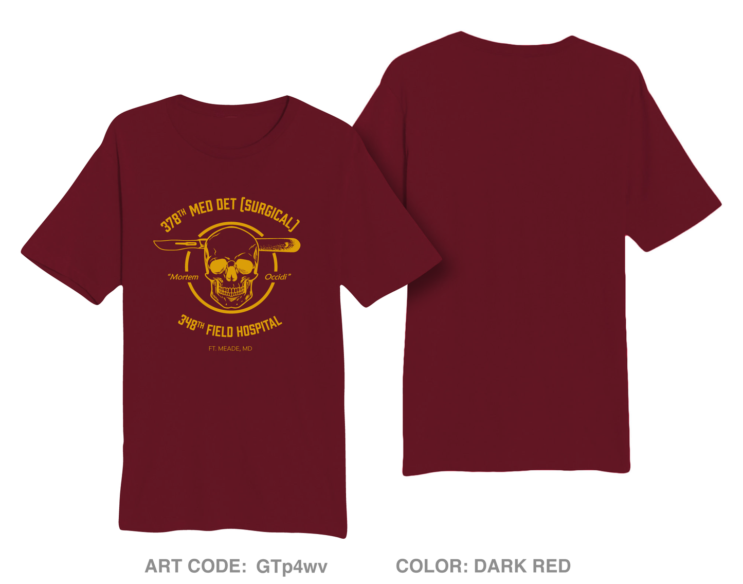 378th MED DET (SURG), 410th HSP CTR, 338th MED BDE Comfort Unisex Cotton SS Tee - GTp4wv