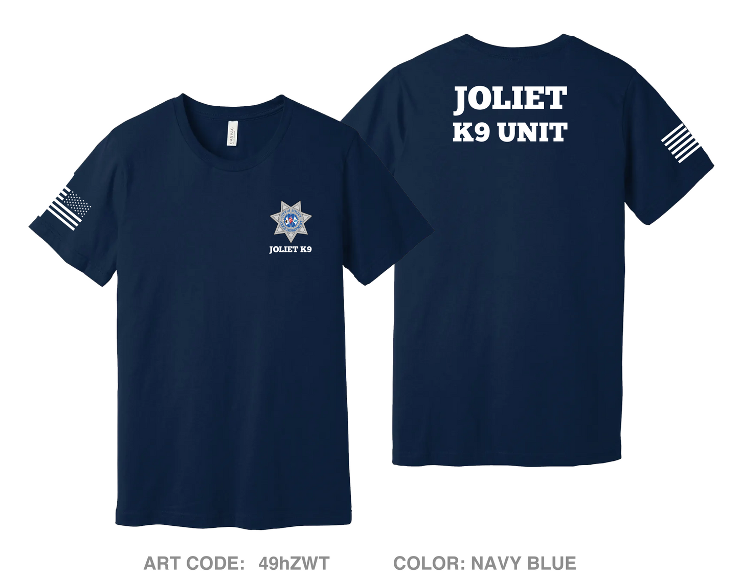 Joliet Police K9 Unit Hi-Tech Performance Unisex SS Tee - 49hZWT