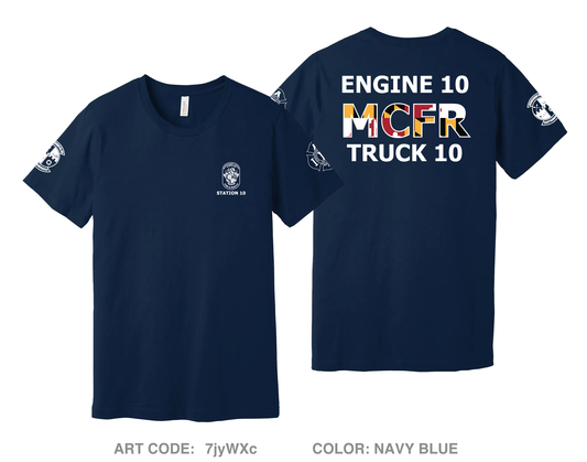 MCFRS Station 10 Comfort Unisex Cotton SS Tee - 7jyWXc