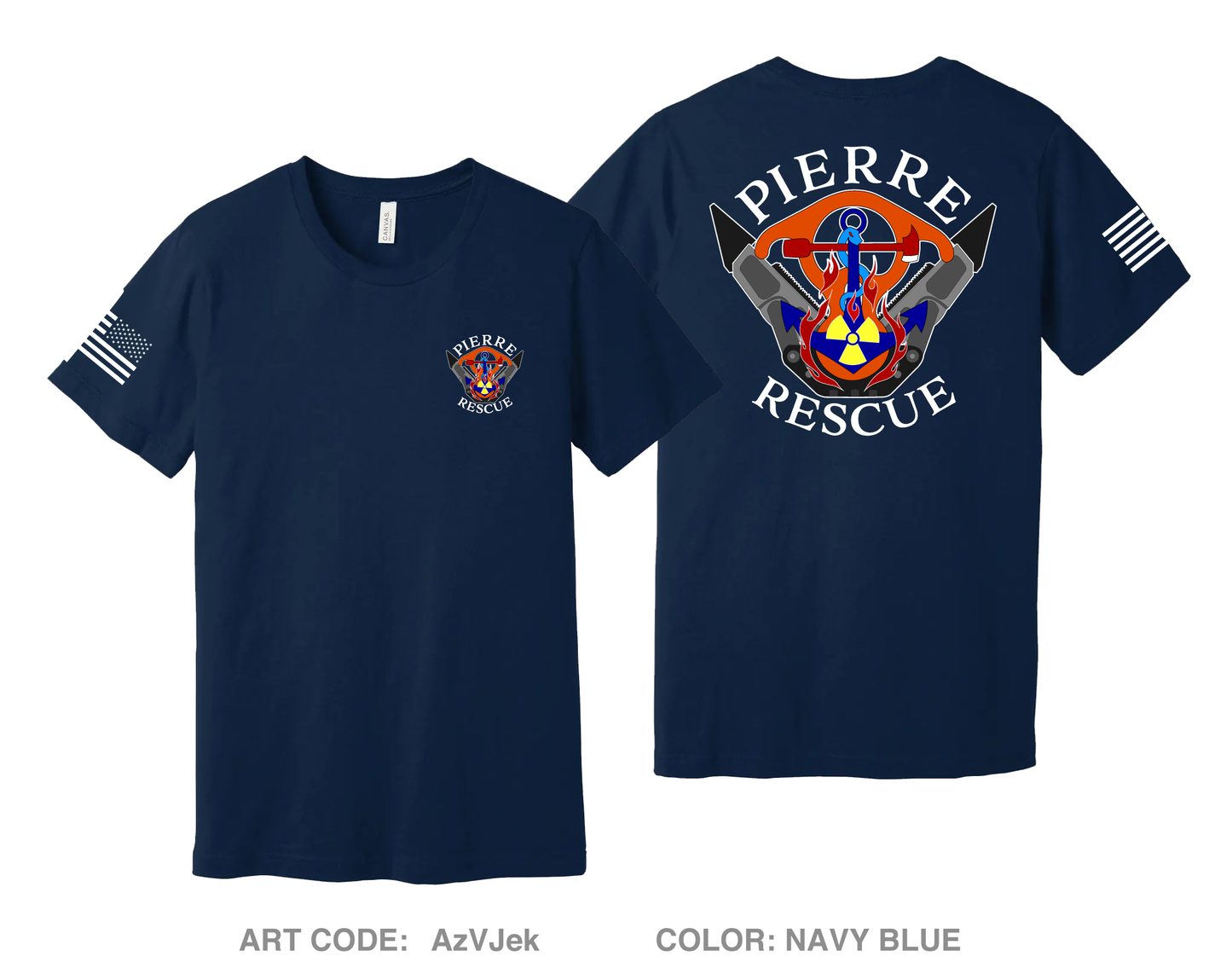 Pierre Rescue Squad Comfort Unisex Cotton SS Tee - AzVJek