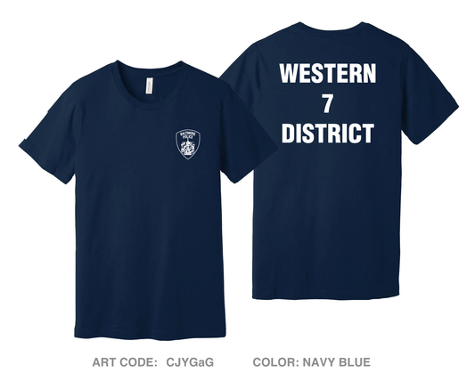 Baltimore Police Western District Comfort Unisex Cotton SS Tee - CJYGaG