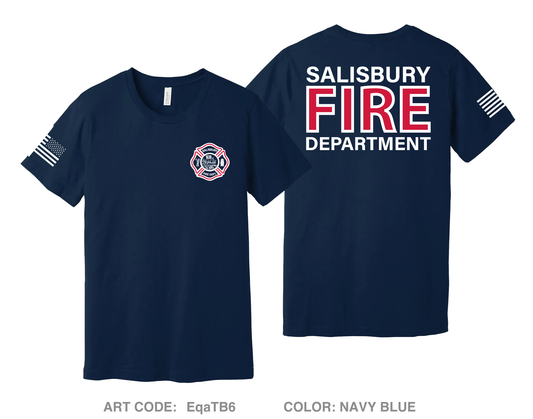 Salisbury Fire Department Comfort Unisex Cotton SS Tee - EqaTB6