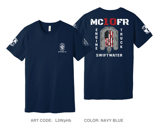 MCFRS Station 10 Comfort Unisex Cotton SS Tee - L5WpHb