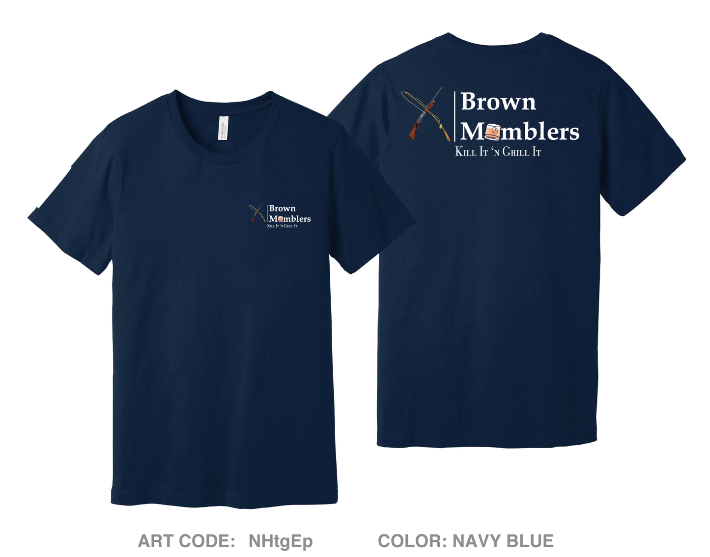 Brown Mumblers Comfort Unisex Cotton SS Tee - NHtgEp