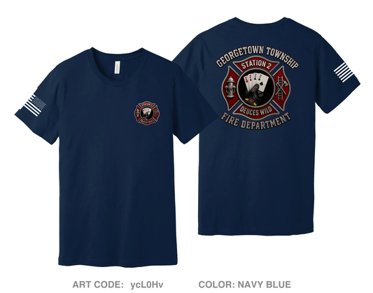 GTFD Station 2 Fundraising Collection Comfort Unisex Cotton SS Tee - ycL0Hv