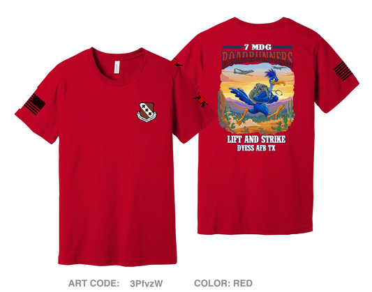 7 MDG Roadrunners Fundraising Collection Comfort Unisex Cotton SS Tee - 3PfvzW