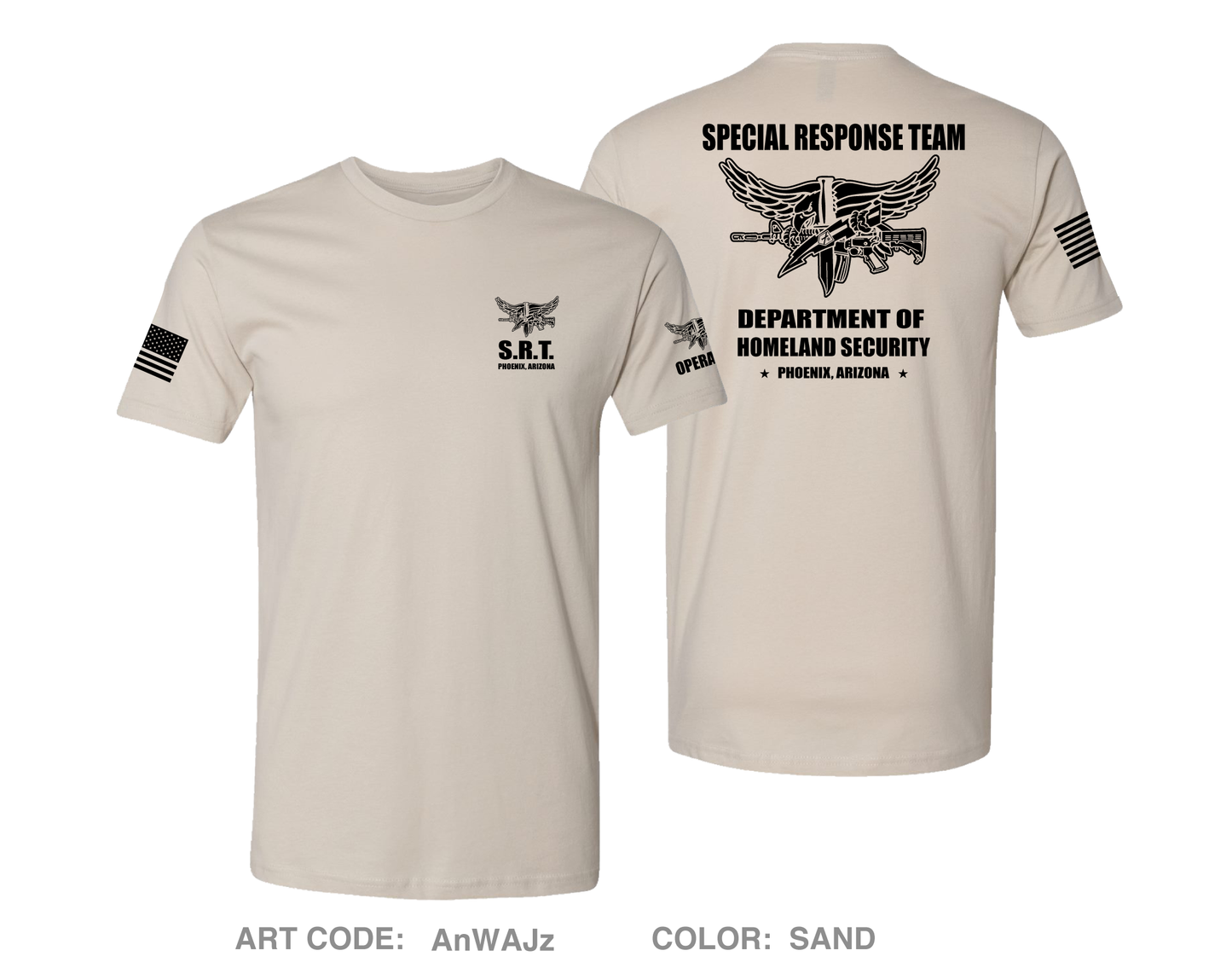 Phoenix Arizona Special Response Team Comfort Unisex Cotton SS Tee - AnWAJz