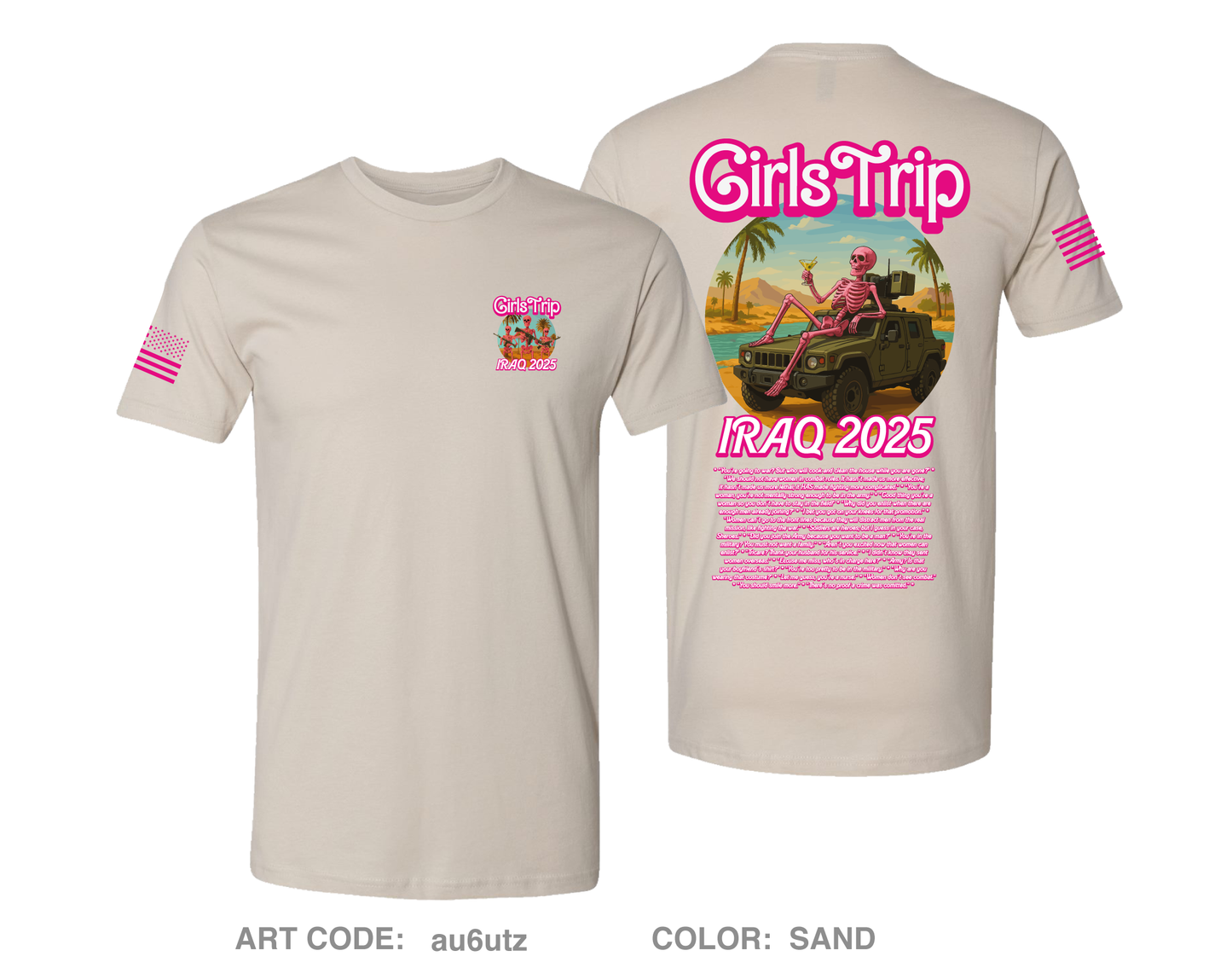 Iraq 2025 Girls Trip Comfort Unisex Cotton SS Tee - au6utz
