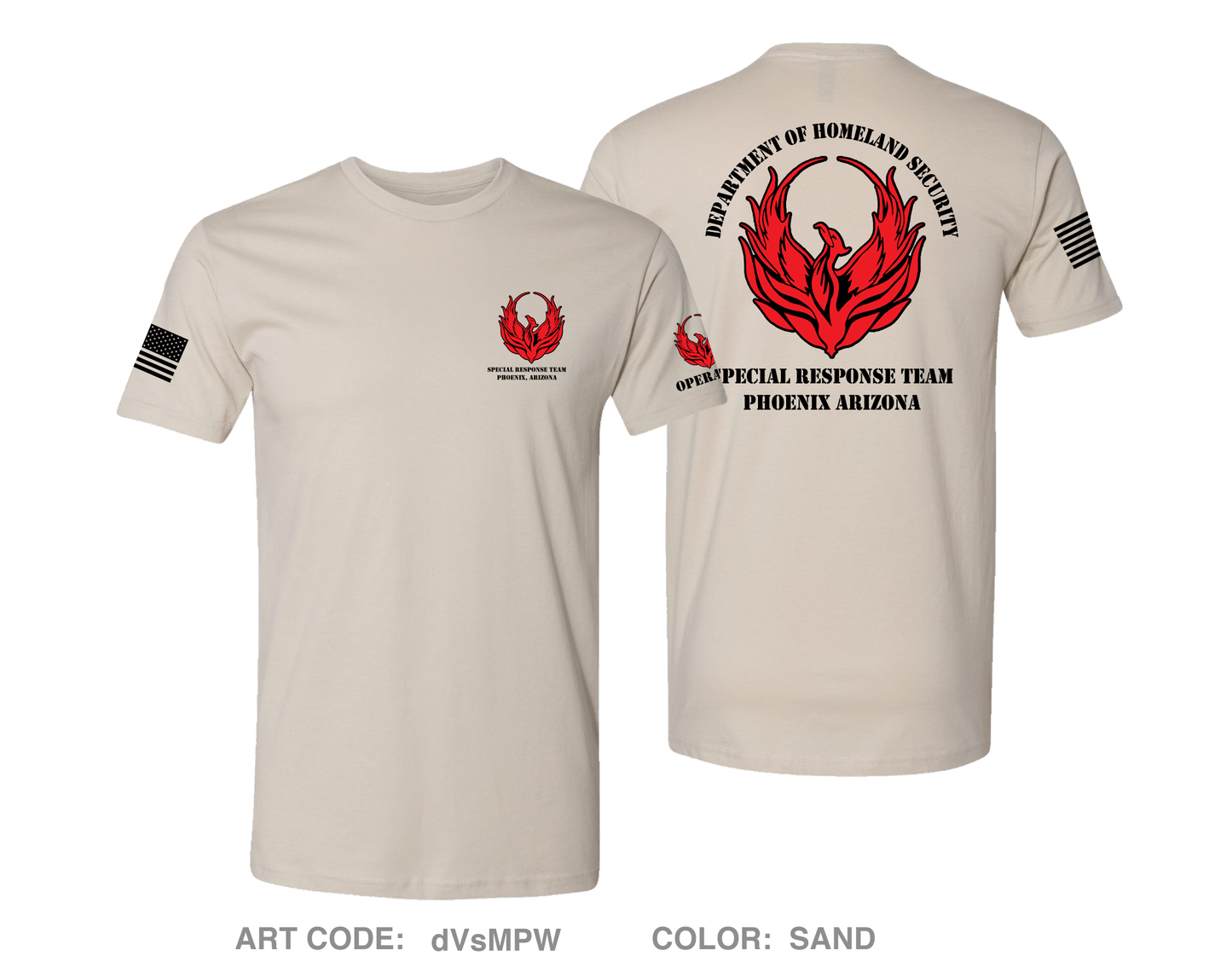 Phoenix Arizona Special Response Team Comfort Unisex Cotton SS Tee - dVsMPW