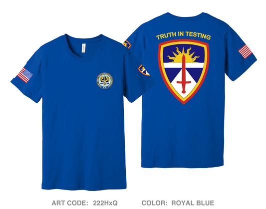 Army Test and Evaluation Command Comfort Unisex Cotton SS Tee - 222HxQ