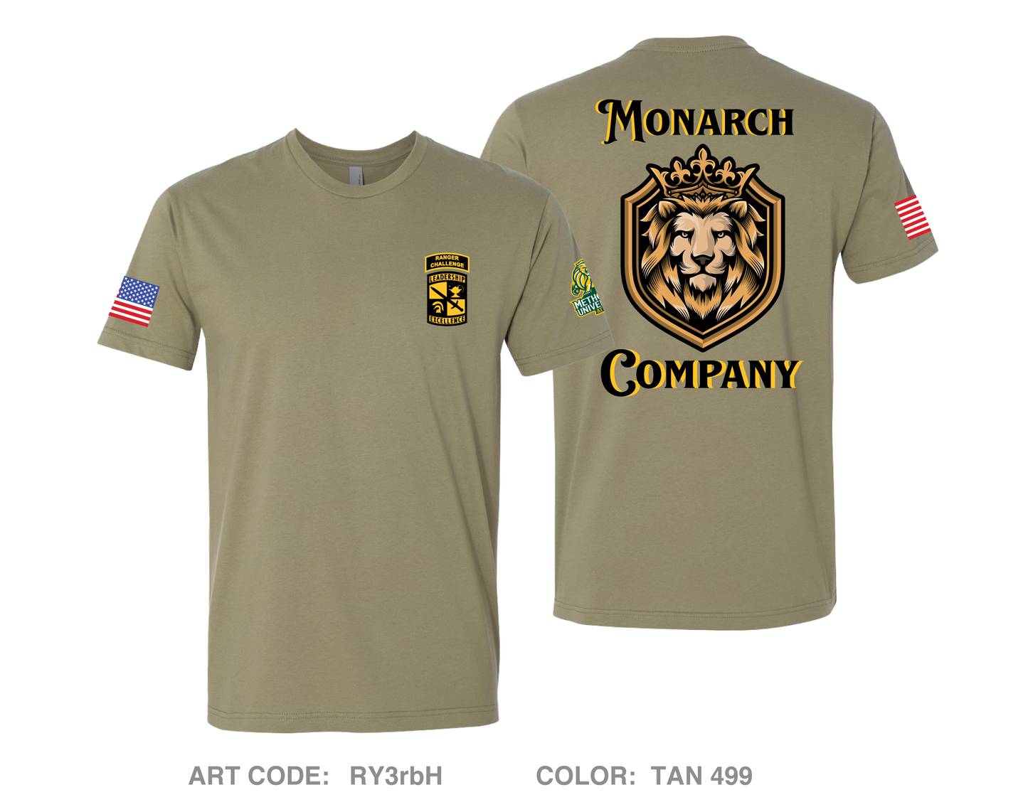 Monarch Company Comfort Unisex Cotton SS Tee - RY3rbH