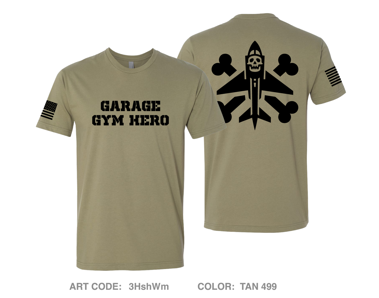 Garage Gym Hero Comfort Unisex Cotton SS Tee - 3HshWm