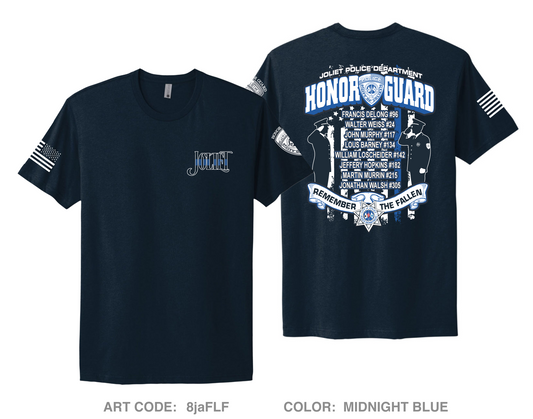 Joliet Police Dept Fundraising Collection Comfort Unisex Cotton SS Tee - 8jaFLF