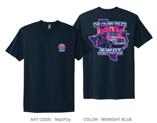 The Colony Police Dept Comfort Unisex Cotton SS Tee - MqGFUy