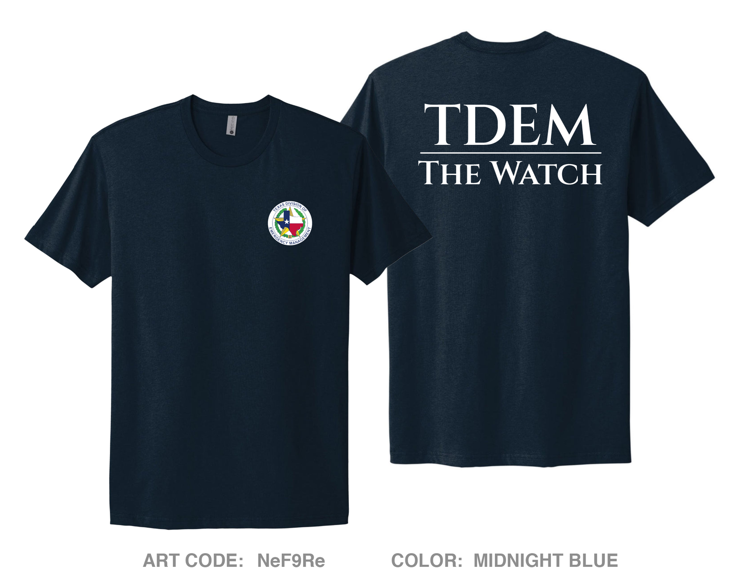 TDEM - The Watch Comfort Unisex Cotton SS Tee - NeF9Re