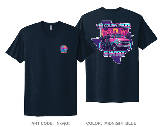 The Colony Police Dept Comfort Unisex Cotton SS Tee - NxvjGt