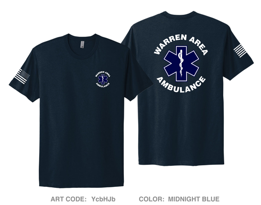 Warren Area Ambulance Comfort Unisex Cotton SS Tee - YcbHJb