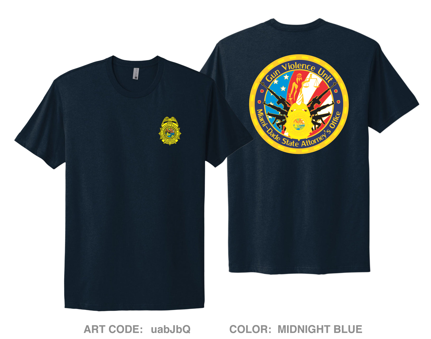 Miami Dade State Attorney - Gun Violence Unit Comfort Unisex Cotton SS Tee - uabJbQ