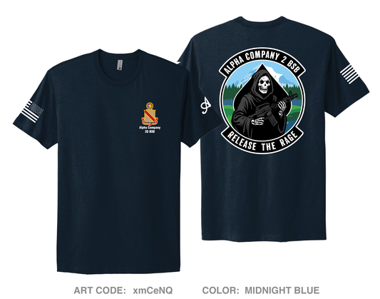 Alpha Company, 2D BSB Comfort Unisex Cotton SS Tee - xmCeNQ