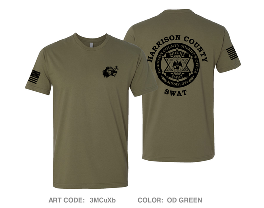 Harrison County SWAT Comfort Unisex Cotton SS Tee - 3MCuXb