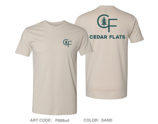 Cedar Flats LLC. Comfort Unisex Cotton SS Tee - P888ud