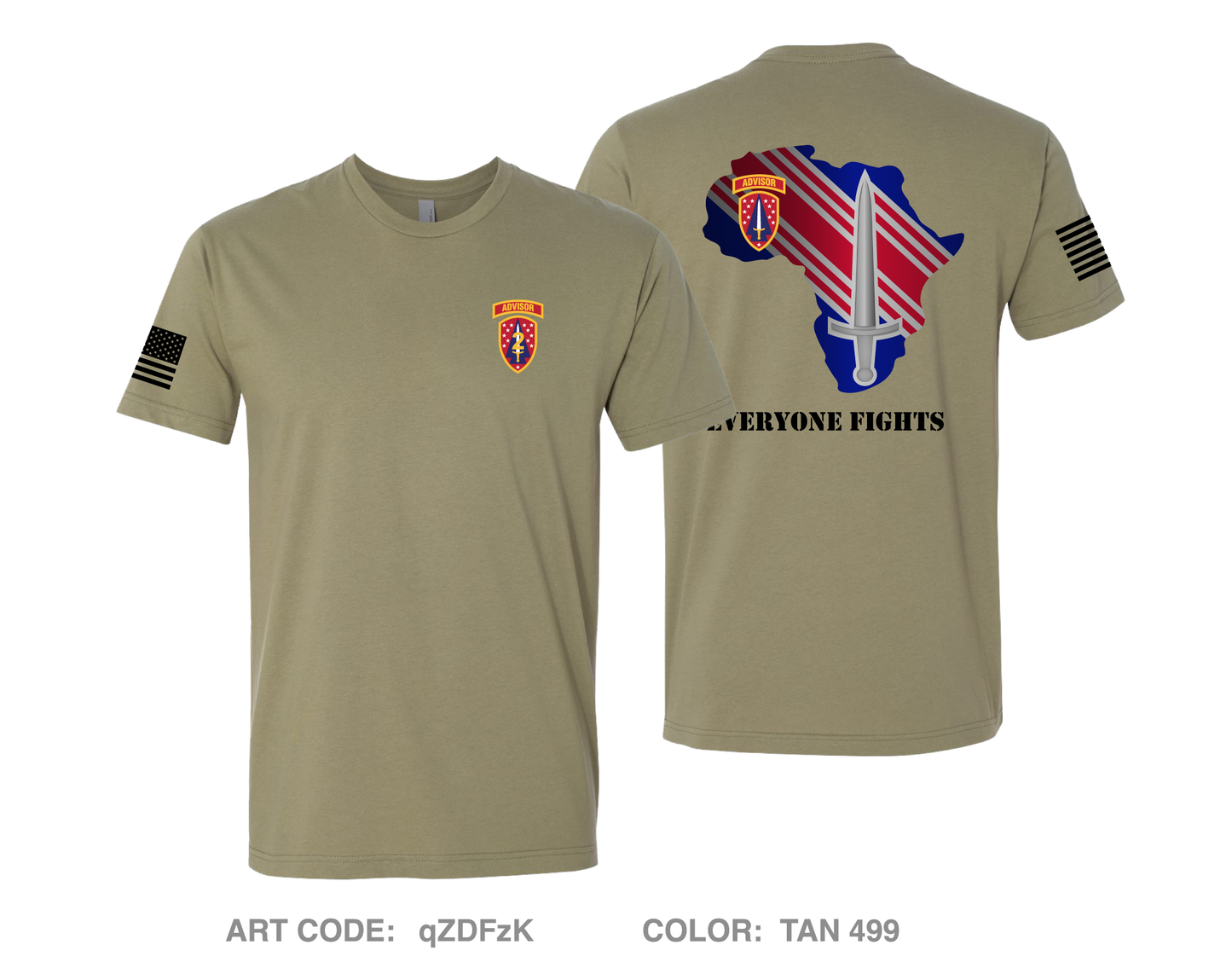 2D Security Force Assistance Brigade Comfort Unisex Cotton SS Tee - qZDFzK