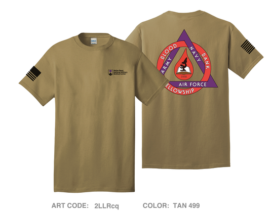 Armed Services Blood Bank Fellowship (2022-2023) Comfort Unisex Cotton SS Tee - 2LLRcq