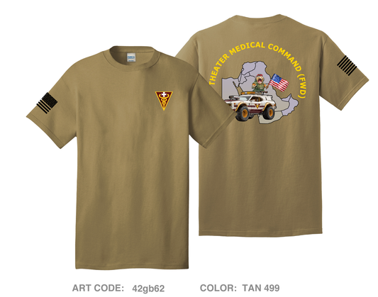 3D Theater Medical Command (FWD) Comfort Unisex Cotton SS Tee - 42gb62