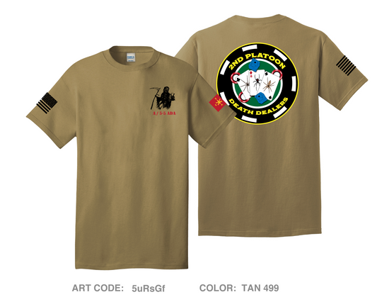 2nd Platoon Death Dealers A 5-5 Comfort Unisex Cotton SS Tee - 5uRsGf