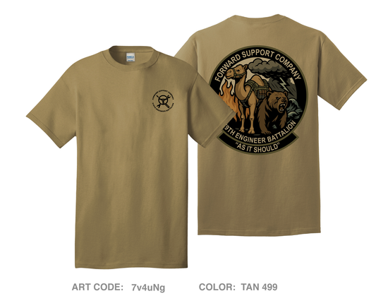 FSC 579 EN BN Fundraising Collection Comfort Unisex Cotton SS Tee - 7v4uNg